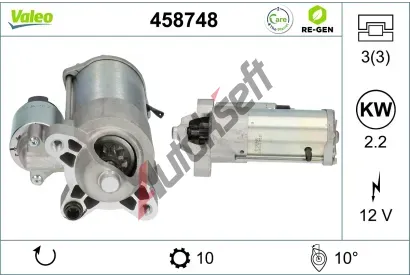 VALEO Startr VALEO RE-GEN REMANUFACTURED VA 458748, 458748