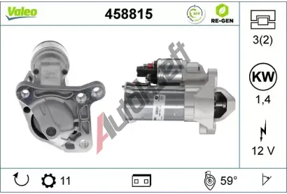 VALEO Startr VALEO RE-GEN REMANUFACTURED VA 458815, 458815