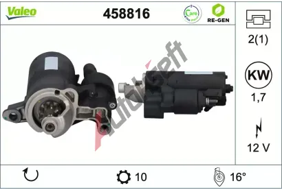 VALEO Startr VALEO RE-GEN REMANUFACTURED VA 458816, 458816