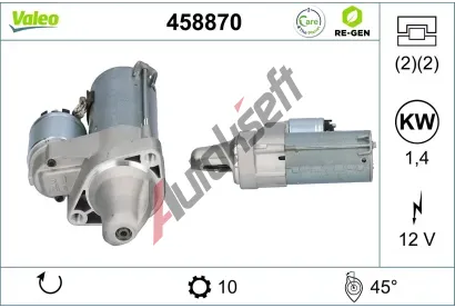 VALEO Start�r VALEO RE-GEN REMANUFACTURED VA 458870, 458870