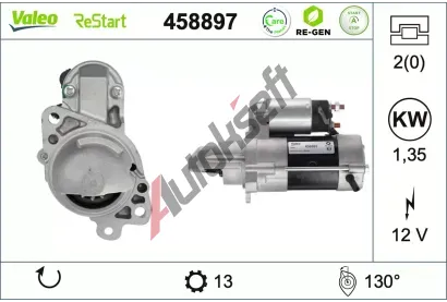 VALEO Start�r VALEO RE-GEN REMANUFACTURED STOP&START VA 458897, 458897