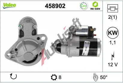VALEO Startér VALEO RE-GEN REMANUFACTURED VA 458902, 458902 VALEO Startér VALEO RE-GEN REMANUFACTURED VA 458902, 458902