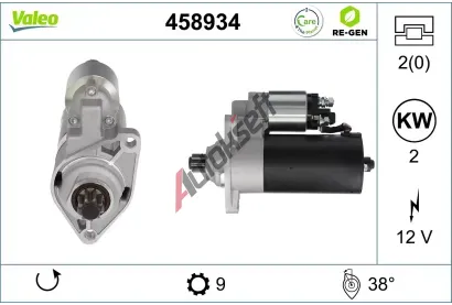 VALEO Startér VALEO RE-GEN REMANUFACTURED VA 458934, 458934 VALEO Startér VALEO RE-GEN REMANUFACTURED VA 458934, 458934