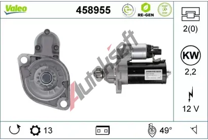 VALEO Startr VALEO RE-GEN REMANUFACTURED STOP&START VA 458955, 458955