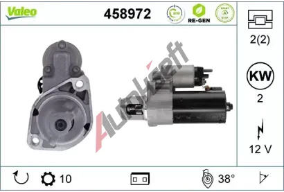 VALEO Start�r VALEO RE-GEN REMANUFACTURED STOP&START VA 458972, 458972