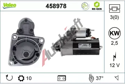VALEO Startr VALEO RE-GEN REMANUFACTURED VA 458978, 458978