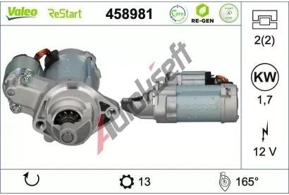 VALEO Startér VALEO RE-GEN REMANUFACTURED VA 458981, 458981 VALEO Startér VALEO RE-GEN REMANUFACTURED VA 458981, 458981