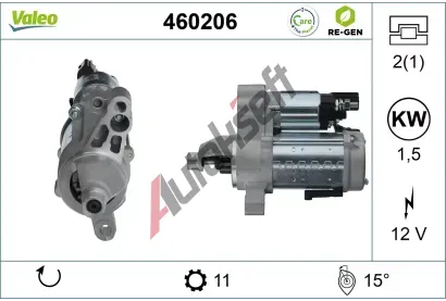 VALEO Startér VALEO RE-GEN REMANUFACTURED VA 460206, 460206 VALEO Startér VALEO RE-GEN REMANUFACTURED VA 460206, 460206