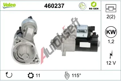 VALEO Start�r VALEO RE-GEN REMANUFACTURED STOP&START VA 460237, 460237