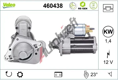 VALEO Startér VALEO RE-GEN REMANUFACTURED STOP&START VA 460438, 460438 VALEO Startér VALEO RE-GEN REMANUFACTURED STOP&START VA 460438, 460438