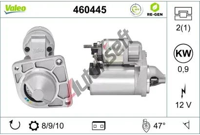 VALEO Startr VALEO RE-GEN REMANUFACTURED VA 460445, 460445