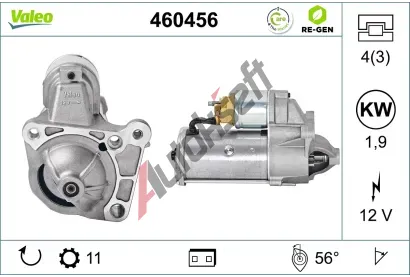 VALEO Startr VALEO RE-GEN REMANUFACTURED VA 460456, 460456