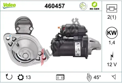 VALEO Startr VALEO RE-GEN REMANUFACTURED VA 460457, 460457