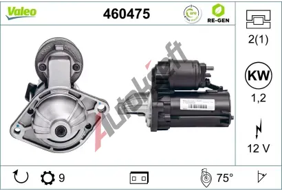 VALEO Start�r VALEO RE-GEN REMANUFACTURED VA 460475, 460475