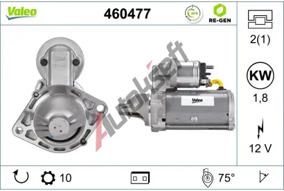 VALEO Startr VALEO RE-GEN REMANUFACTURED VA 460477, 460477
