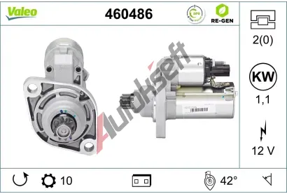 VALEO Startr VALEO RE-GEN REMANUFACTURED VA 460486, 460486