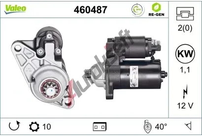 VALEO Startr VALEO RE-GEN REMANUFACTURED VA 460487, 460487