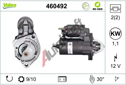 VALEO Startr VALEO RE-GEN REMANUFACTURED VA 460492, 460492