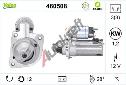 VALEO Startr VALEO RE-GEN REMANUFACTURED VA 460508, 460508