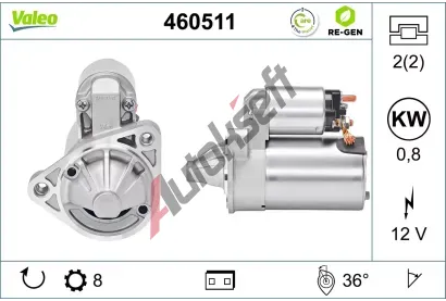 VALEO Start�r VALEO RE-GEN REMANUFACTURED VA 460511, 460511