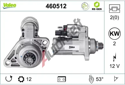 VALEO Startr VALEO RE-GEN REMANUFACTURED VA 460512, 460512