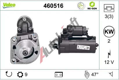 VALEO Start�r VALEO RE-GEN REMANUFACTURED VA 460516, 460516