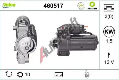 VALEO Startr VALEO RE-GEN REMANUFACTURED VA 460517, 460517