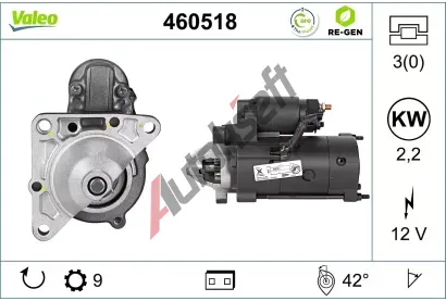 VALEO Startr VALEO RE-GEN REMANUFACTURED VA 460518, 460518