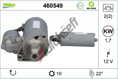 VALEO Startér VALEO RE-GEN REMANUFACTURED VA 460549, 460549 VALEO Startér VALEO RE-GEN REMANUFACTURED VA 460549, 460549