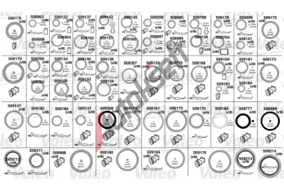 VALEO t�sn�c� sada - N�HRADA - DK O0002 740 g VA 509725, 509725