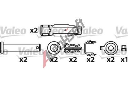 VALEO Sada brzdovch destiek - kotouov brzda VA 541720, 541720