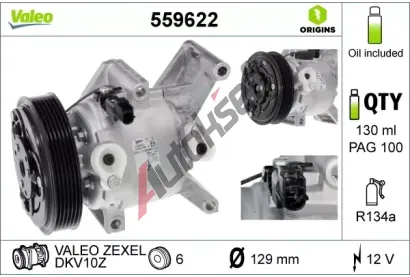 VALEO Kompresor klimatizace VA 559622, 559622