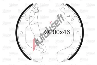 VALEO Sada brzdovch elist VA 562078, 562078