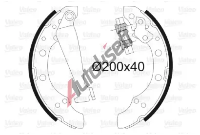 VALEO Sada brzdovch elist VA 562080, 562080