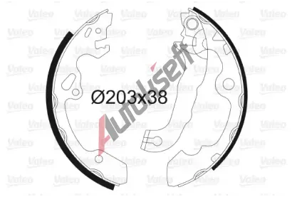 VALEO Sada brzdovch elist VA 562648, 562648