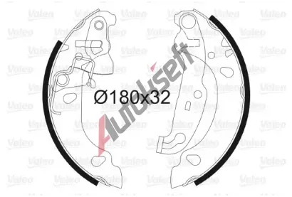 VALEO Sada brzdovch elist VA 562771, 562771