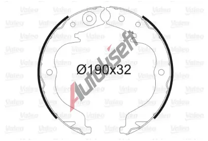 VALEO Sada brzdovch elist parkovac brzdy VA 564151, 564151