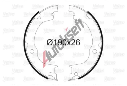 VALEO Sada brzdov�ch �elist� parkovac� brzdy VA 564163, 564163
