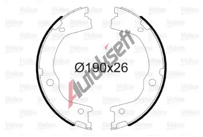 VALEO Sada brzdových čelistí parkovací brzdy VA 564174, 564174 VALEO Sada brzdových čelistí parkovací brzdy VA 564174, 564174