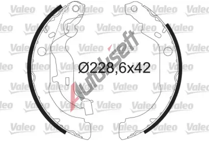 VALEO Sada brzdovch elist VA 564210, 564210