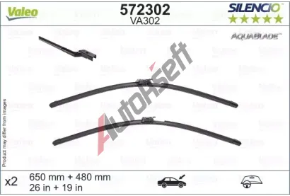 VALEO Sada stra SILENCIO AQUABLADE SET - 650 + 480 mm VA 572302, 572302
