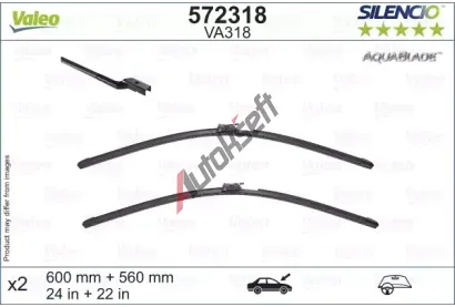 VALEO St�ra� SILENCIO AQUABLADE SET VA 572318, 572318