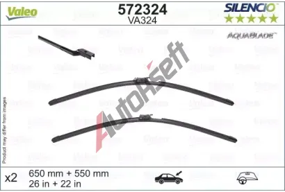 VALEO Stěrač SILENCIO AQUABLADE SET VA 572324, 572324 VALEO Stěrač SILENCIO AQUABLADE SET VA 572324, 572324