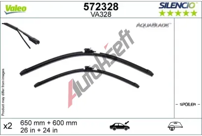 VALEO Stra SILENCIO AQUABLADE SET VA 572328, 572328