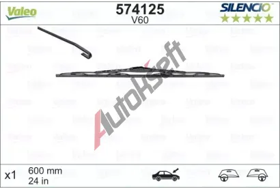 VALEO Stra SILENCIO CONVENTIONAL SINGLE VA 574125, 574125