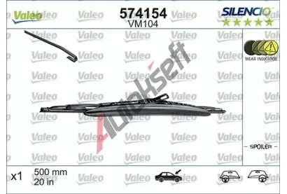 VALEO Stra SILENCIO CARDBOARD 500 mm VA 574154, 574154