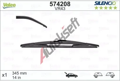VALEO Stra SILENCIO CARDBOARD 345 mm VA 574208, 574208