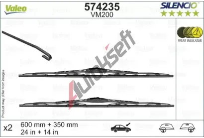 VALEO Stra SILENCIO CONVENTIONAL SET VA 574235, 574235
