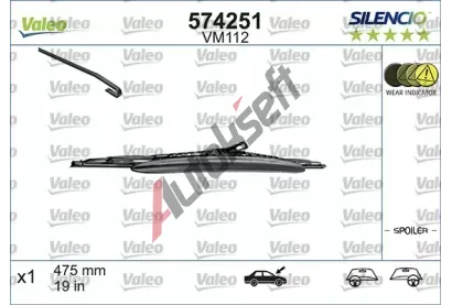 VALEO Stra SILENCIO CARDBOARD 475 mm VA 574251, 574251