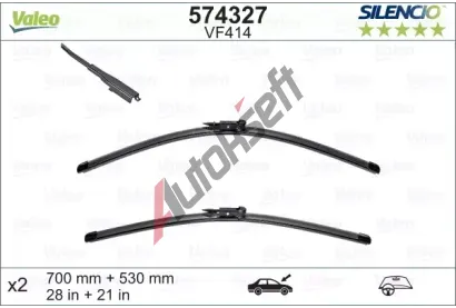 VALEO Sada stra SILENCIO X-TRM - 700 + 530 mm VA 574327, 574327